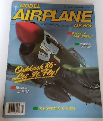 #ad Vintage Model Airplane News Magazine January 1987 $14.99