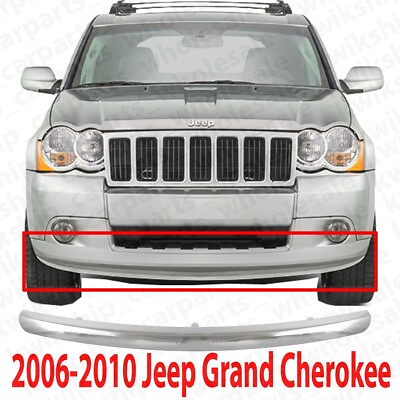 #ad Front New Bumper Trim For 2006 2010 Jeep Grand Cherokee Chrome CH1044107 $81.20