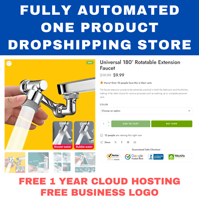 #ad Fully Automated One Product Dropshipping Business Store website Cloud Hosting $15.00