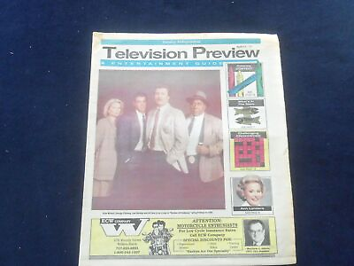 #ad 1993 APR 11 17 SUNDAY INDEPENDENT TV PREVIEW GEORGE CLOONEY COVER NP 6181 $21.00
