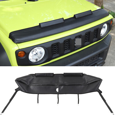 #ad For Suzuki Jimny 2019 Black Front Engine Hood Covers Protector Trim Accessories $37.98