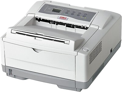 #ad New Okidata OKI B4600N Digital Laser USB Parallel Monochrome Printer White $697.00
