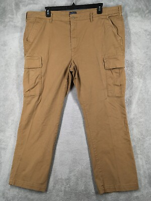 #ad Levis Pants Mens 46x32 46x30 Brown Cargo Regular Fit Straight Leg Casual $18.99