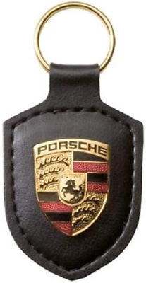 #ad Porsche Crest Key Ring Black $20.99