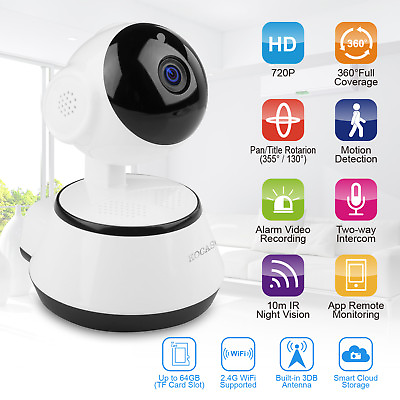 #ad Wireless 720P Pan Tilt Network Home CCTV IP Camera IR Night Vision WiFi Webcam $22.81