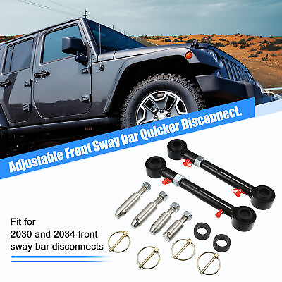 #ad 2.5quot; 6quot; Adjustable Sway Bar Quick Disconnect End Link for Jeep Wrangler $40.99