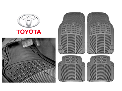 #ad FOR ALL TOYOTA Car Floor Mat 4pcs ULTRA HEAVY DUTY HIGH DURABILITY RUBBER BLACK $57.90
