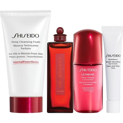 #ad Shiseido 4 piece mini skincare For Eye amp; Face set NEW $38.00