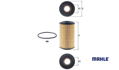 #ad Mahle OX 153D1 Oil Filter for Opel Astra G Omega B Vectra B C Zafira Saab 9 3 $80.94