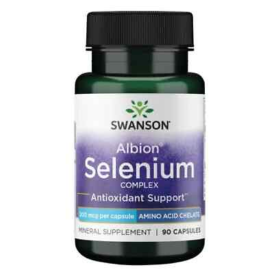 #ad Selenium 200 mcg 90 Capsules Albion Complexed Antioxidant Cardio Thyroid Support $7.90