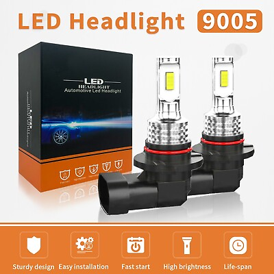 #ad 2x 9005 H11 Combo LED Headlight High Low Beam Bulbs Kit 6000K Super White Bright $19.47