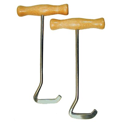 #ad Wooden Handle Boot Pulls Pair of Durable Boot Hooks for Effortless Boot Pul $21.85