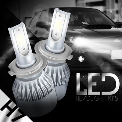 #ad Pair CREE COB H7 388W 38800LM Car LED Headlight Bulbs Conversion kit 6500K New $15.98