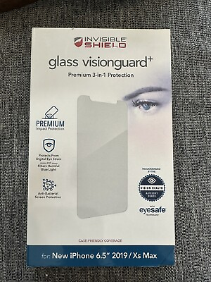 #ad ZAGG Invisible Shield Glass Elite Vision Guard for iPhone 6.5” 2019 XS Max $14.95