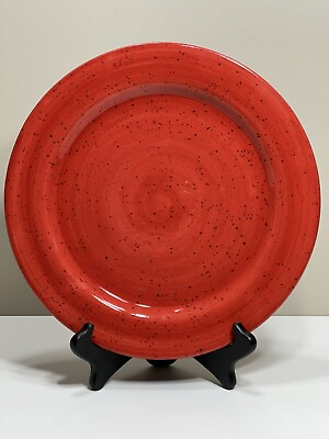 #ad Pfaltzgraff Nuance Of Red Dinner Plate 11.75quot; Speckled Finish Plate A $19.49
