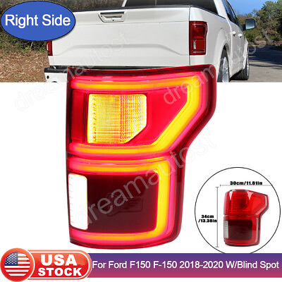 #ad For 2018 2020 Ford F150 LED w Blind Spot Type Tail Light Lamp RH Passenger Side $201.39