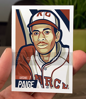 #ad Satchel Paige Kansas City Monarchs Negro League Custom Baseball Card Card #268 $6.99