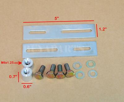 #ad 12 pcs Aluminum mounting Bracket kit Plate bolts for Radiator $16.09