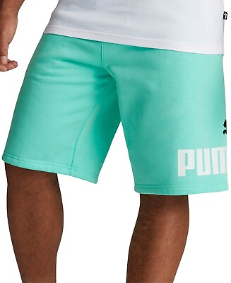 #ad Puma Men#x27;s Fleece Logo 10 Shorts Drawstring XL green $35. $20.00