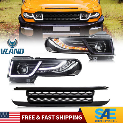 #ad #ad VLAND Pair LED Headlights with Black Grille for Toyota Fj Cruiser 2007 2015 2009 $279.00