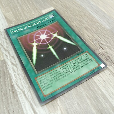 #ad Yugioh LOB 101 Swords Of Revealing Light Unlimited Edition Card See Condition $6.99
