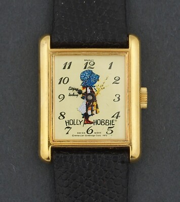 #ad Vintage Bradley Holly Hobbie Rectangular Character Watch for Repair $29.99