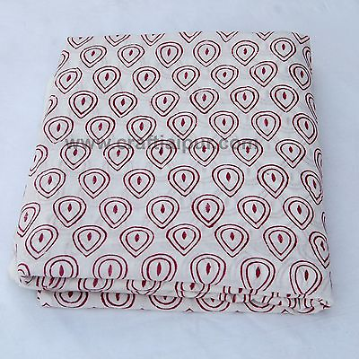 #ad Dressmaking Cotton Voile Fabric Indian Hand Block Printed Sewing Fabrics 10 Yard $59.99