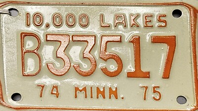 #ad Ventage license plates 74Minn $22.00