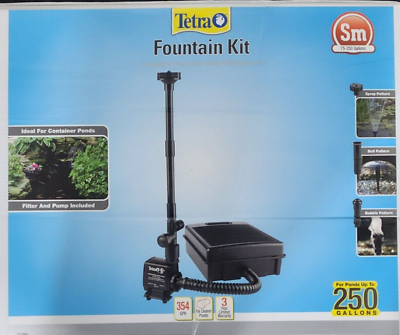 #ad Tetra Filtration Fountain Kit Includes 3 Fountain Attachments 75 to 250 Gallons $39.89
