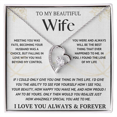 #ad Custom To My Wife Necklace Christmas Gifts For Women Anniversary Gift For Wife $49.95