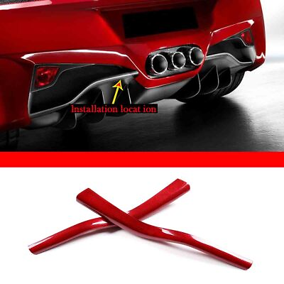 Red Carbon Tail Bar Trim Rear Bumper Decorate Spoiler For Ferrari 458 2011 2016 $289.99