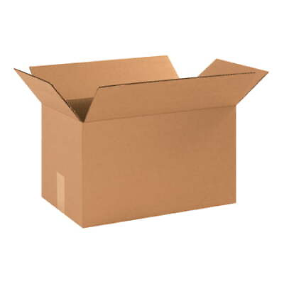 #ad 17x10x10quot; LONG CORRUGATED BOXES KRAFT SHIPPING PACKING BOXES 25 pk $52.83
