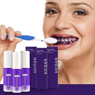 #ad 3X Colour Corrector Serum Purple Teeth Whitening Tooth Bright Stain Removal V34 $11.99