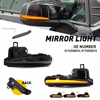 #ad For 2016 2022 Toyota Tacoma Sequential Side Mirror Turn Lights Signal LED Smoked $25.09