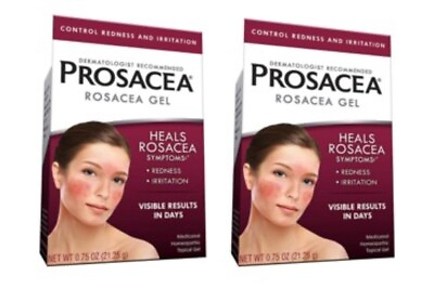 #ad 2Pk Prosacea Heal Rosacea Symptoms Redness Pimples Irritation Exp 5 31 24 R2P2 $17.48