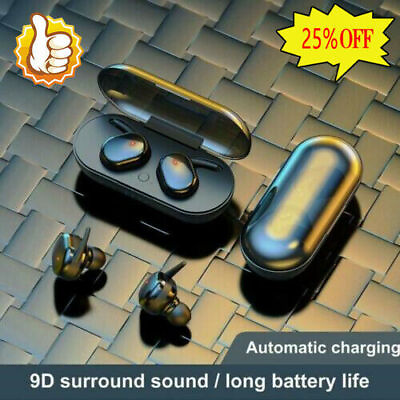 #ad Wireless Bluetooth 5.0 Earphones Headphones Mini Headset Earbuds FAST FREE C $7.99