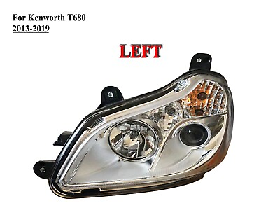 #ad Driver Left Side Chrome Headlight Head Lamp for Kenworth T680 2011 to 2022 $195.99