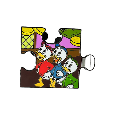 #ad Disney Parks Character Connection Ducktales Puzzle Mystery Pin Huey Dewey Louie $21.56