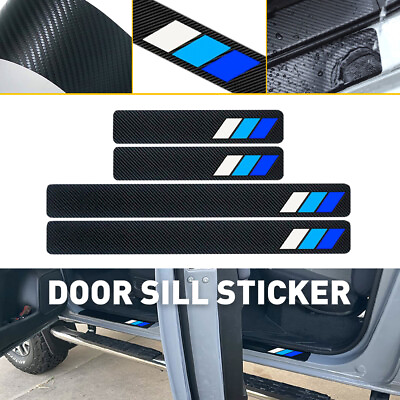 #ad 4x For Toyota Accessories Car Door Sill Plate Scuff Cover Anti Scratch Protector $10.44