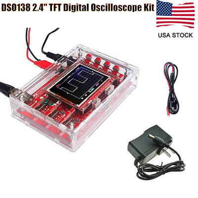 #ad DSO138 2.4quot; TFT Digital Oscilloscope Fully Welded Assembled Probe DIY Kit SMD $28.40