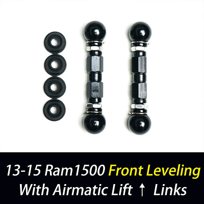 #ad For 13 15 Dodge Ram 1500 Adjustable Air Suspension Front Lift Links Leveling Kit $79.99