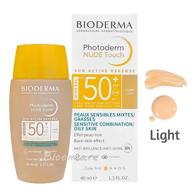 Bioderma Photoderm Nude Touch Mineral SPF50 Light Color 40ml Exp.03 2025 $23.90