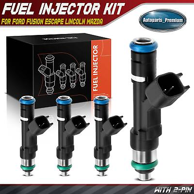 #ad 4x Fuel Injector for Ford Fusion 2010 2020 Escape Lincoln Mazda Mercury L4 2.5L $34.29