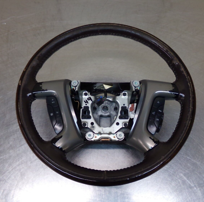#ad Chevrolet GMC Tahoe Yukon Steering Wheel Brown leather amp; Wood 07 14 $119.99