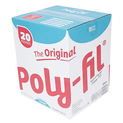#ad The Original Poly fil® Premium Polyester Fiber Fill by Fairfield 20 Pound Box $51.58