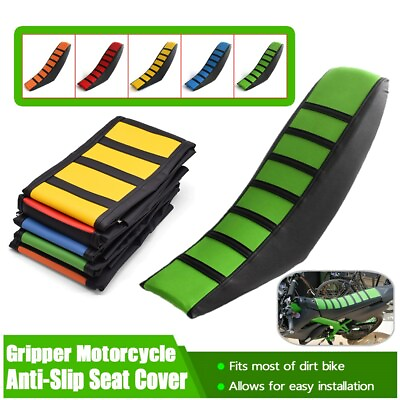 #ad Universal Gripper Soft Motorcycle Anti Slip Seat Cover For Dirt Bike Rubber US $11.16