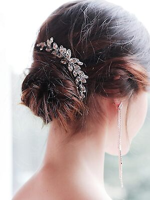 #ad Bridal Rhinestone Hair Clip for Wedding Party Crystal Hair Clip for Women Hai... $21.02