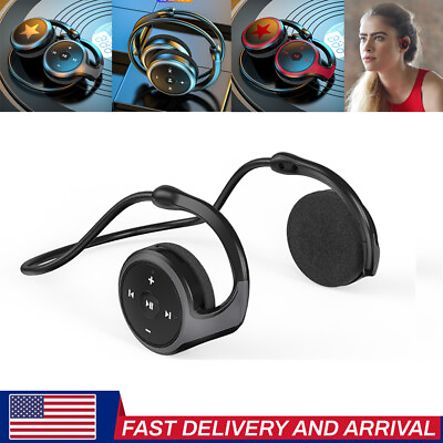 #ad Portable Wireless FM Radio Headphones Earphones Over Ear Sport Headset Stereo $6.99