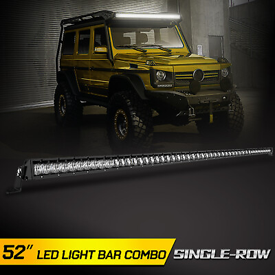 #ad #ad Autofeel 52 Inch LED Light Bar OffRoad Driving Van ATV Truck SUV 245W Spot Flood $99.99