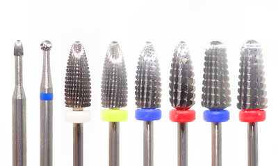 #ad Silver Typhoon Carbide Nail Drill Bits Cuticle Clean Manicure Pedicure Choose $12.99